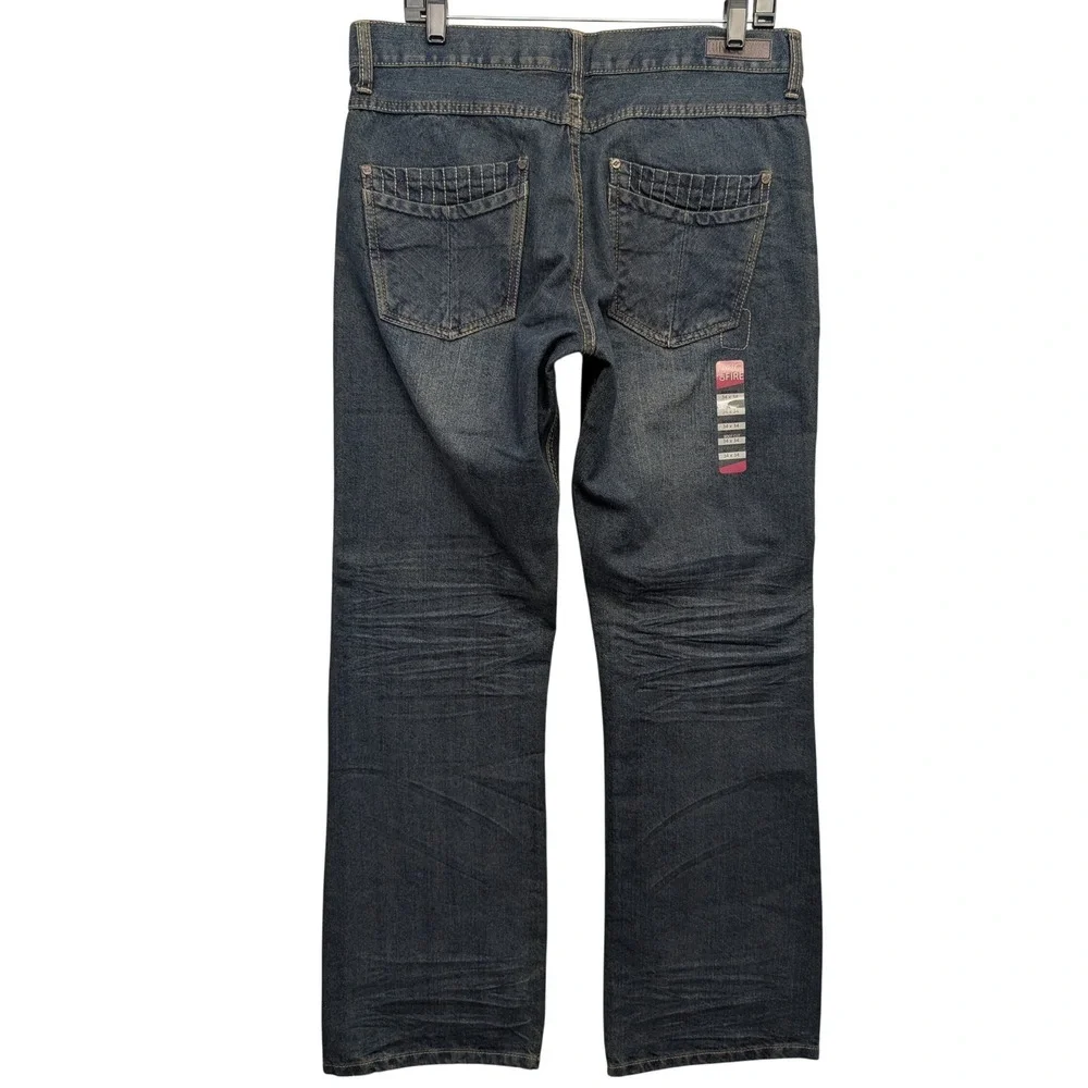 New Ring of Fire Boot Cut Jeans Men 34x34 Blue Del Rey‎ Ave Dark Wash Denim